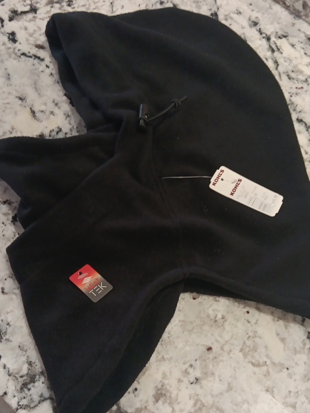 New Heattek Black Fleece Hat
